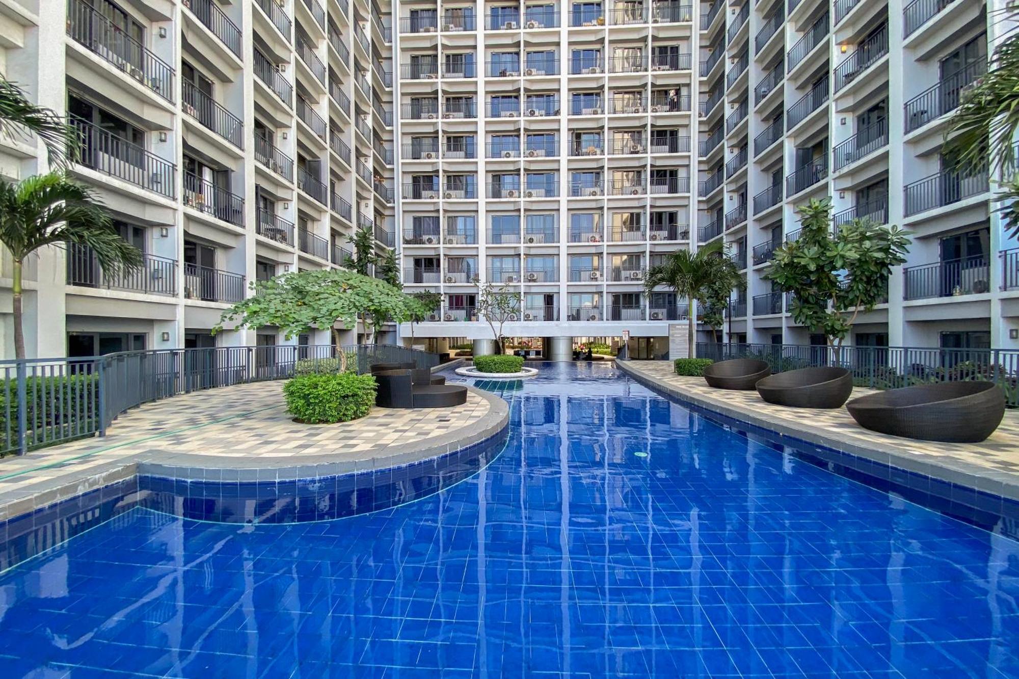 Mall Of Asia Condo With Balcony Facing Pool @ Shore2 Manila Exterior photo